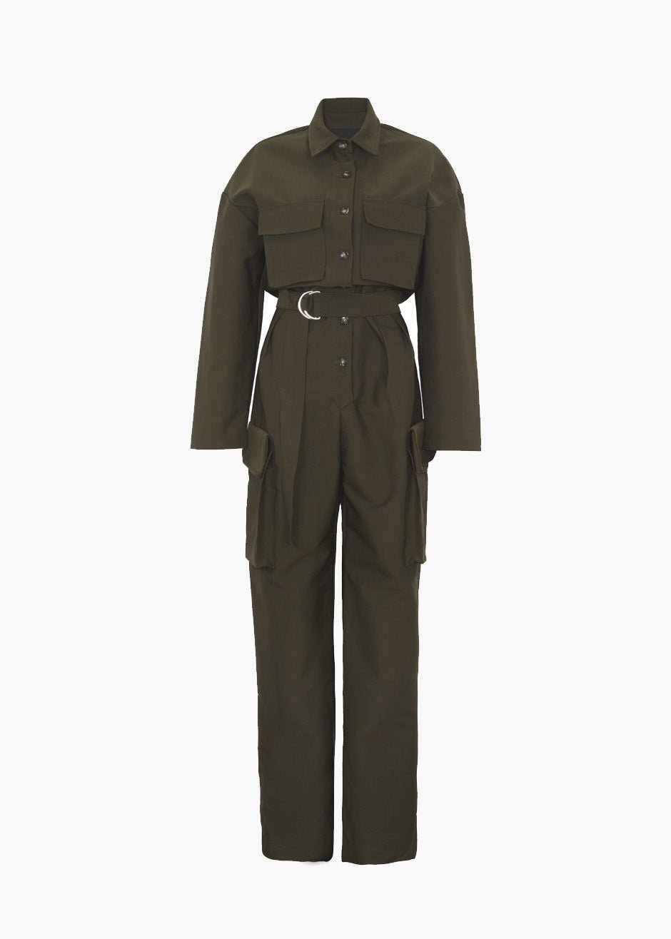 Linda Jumpsuit - Dark Olive - Image 10