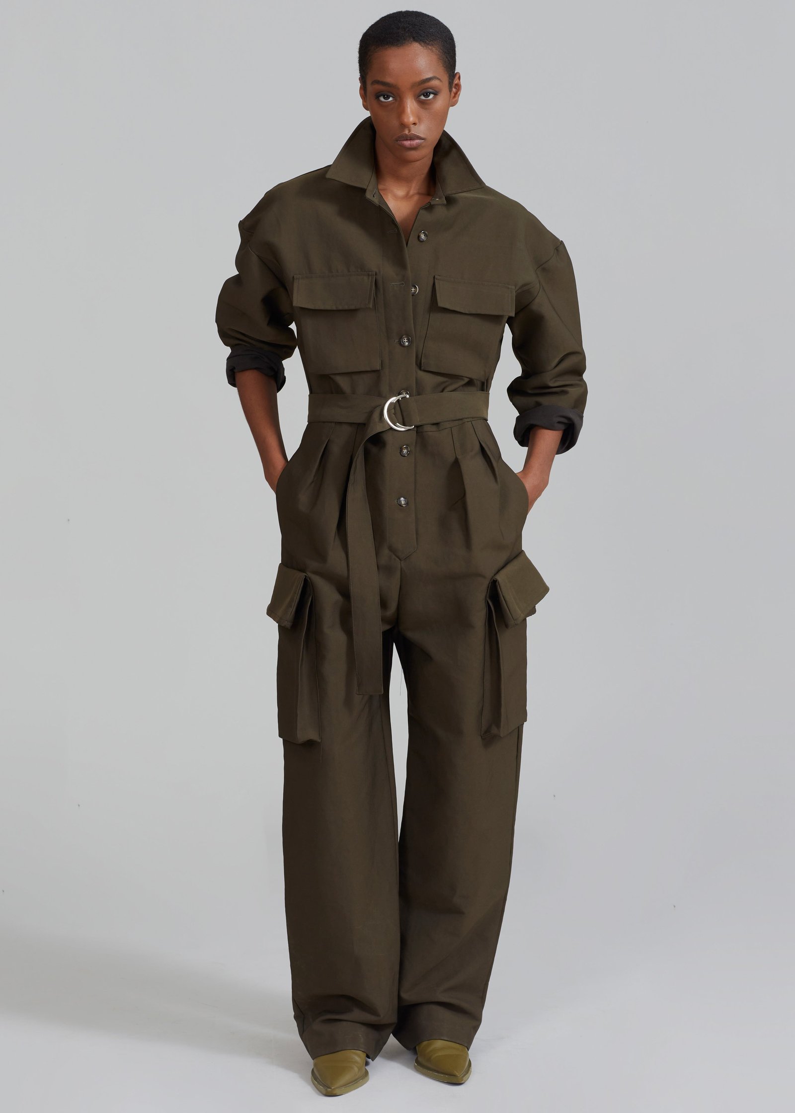 Linda Jumpsuit - Dark Olive - Image 4