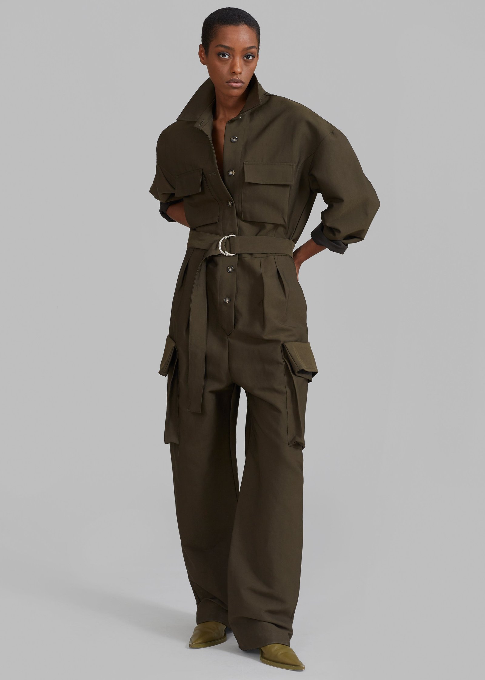 Linda Jumpsuit - Dark Olive - Image 7