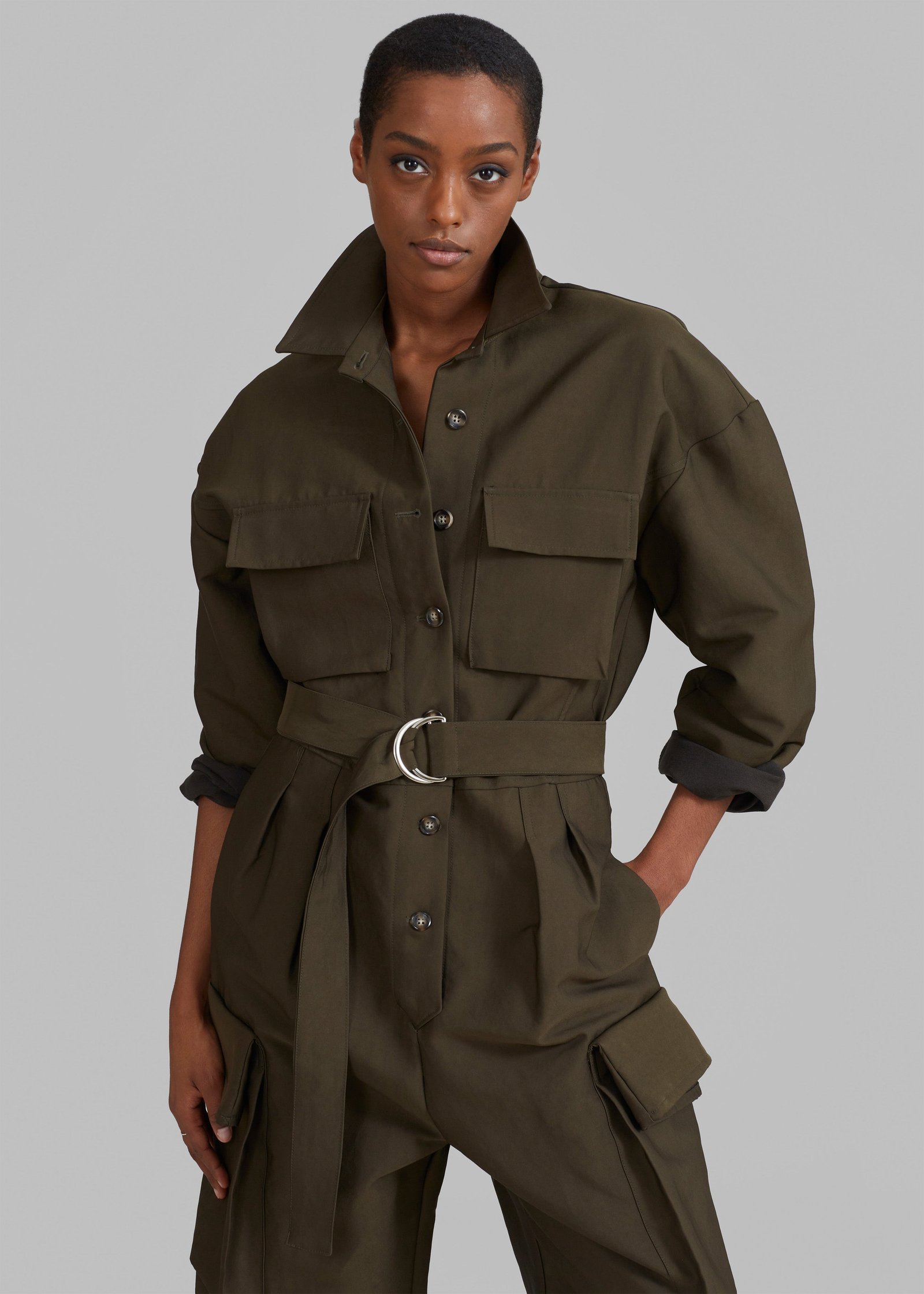 Linda Jumpsuit - Dark Olive - Image 6