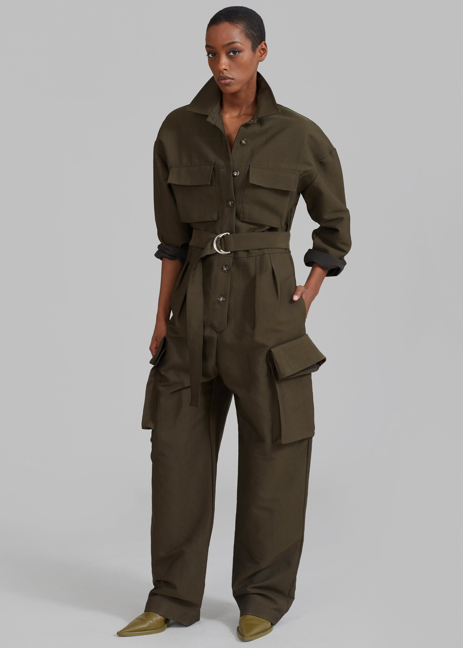 Linda Jumpsuit - Dark Olive - Image 2