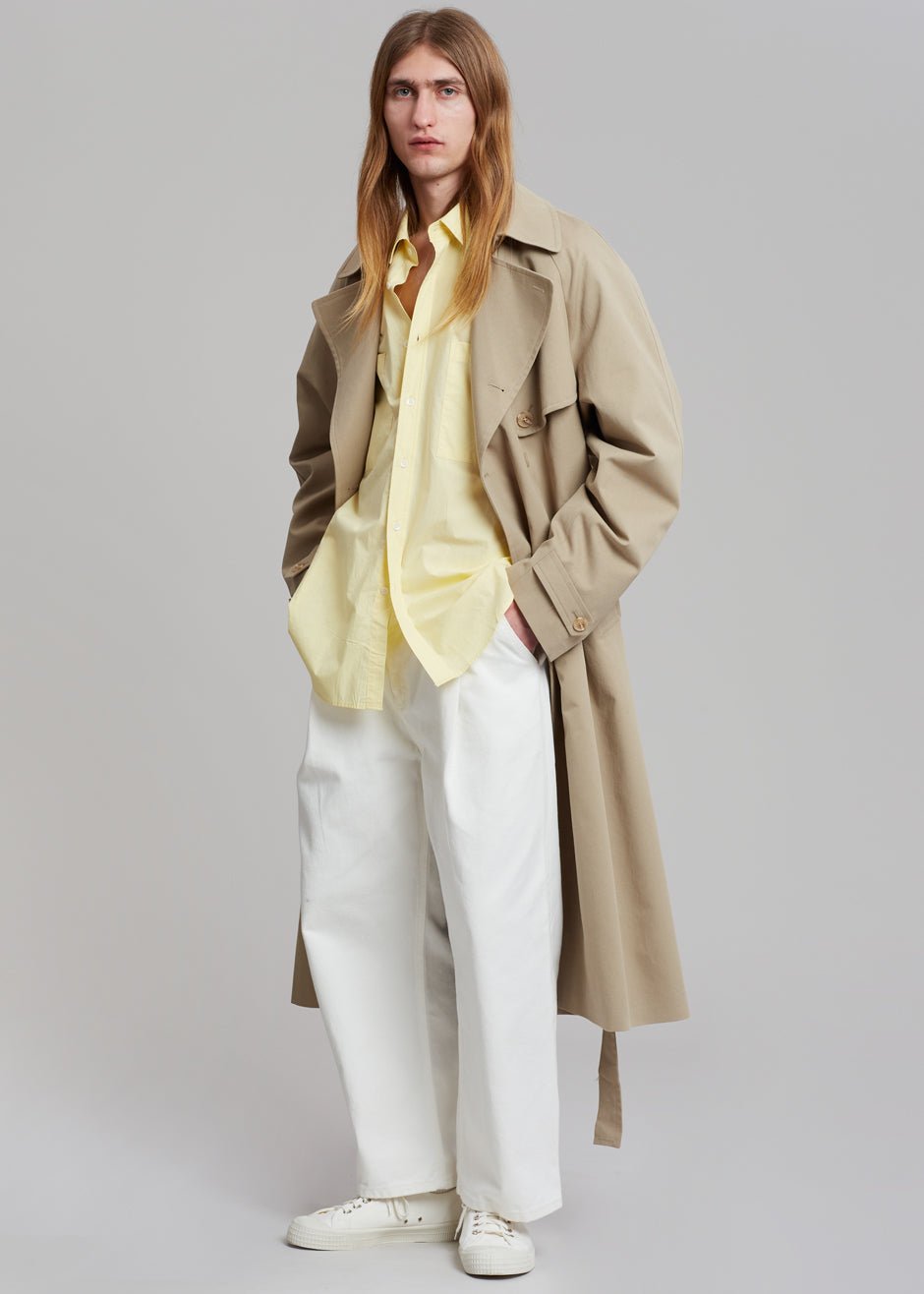 Umi Belted Trench Coat - Beige - Image 12