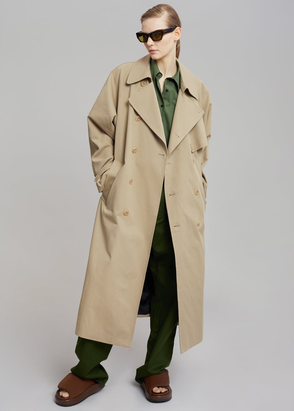 Umi Belted Trench Coat - Beige - Image 10
