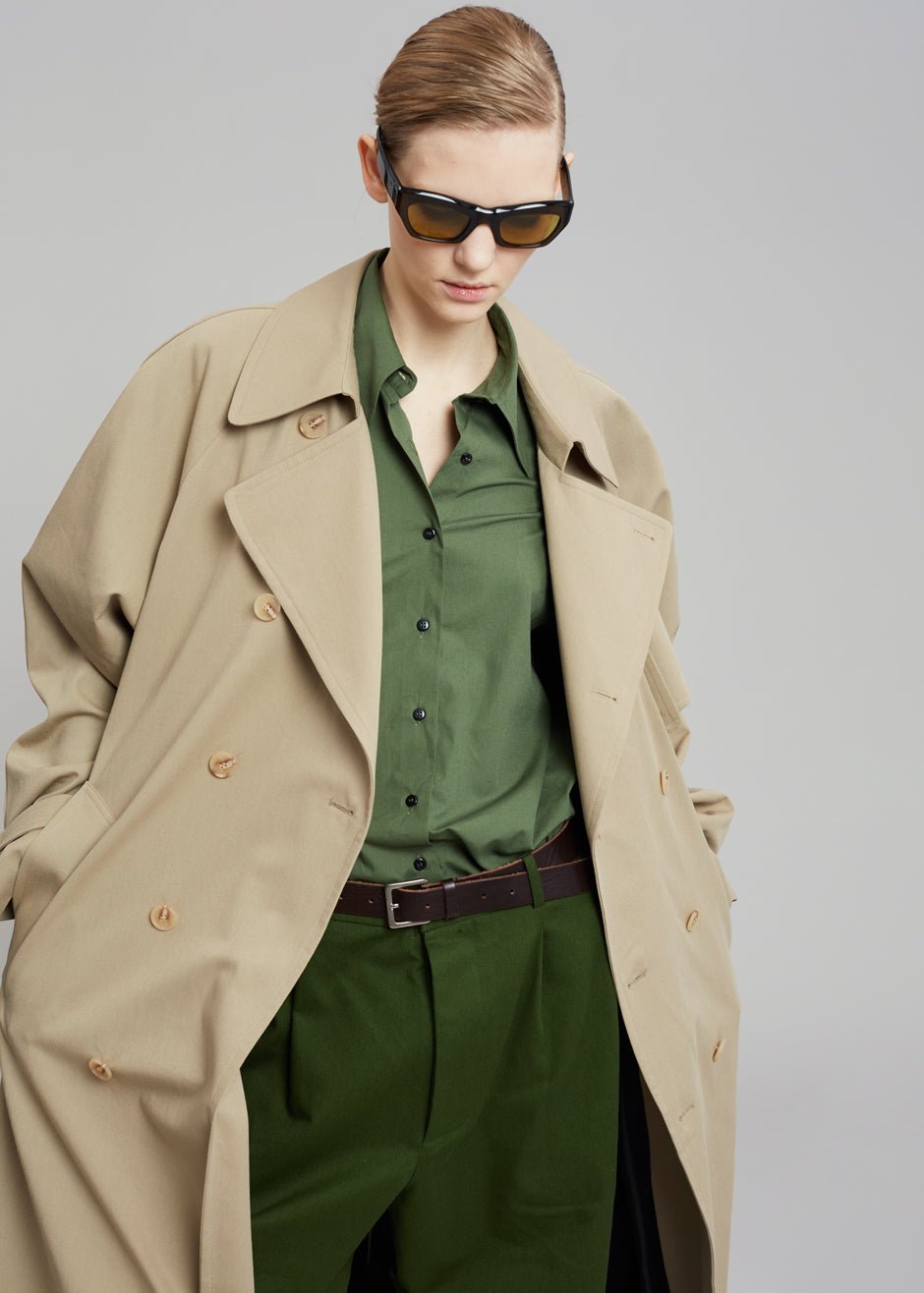 Umi Belted Trench Coat - Beige - Image 5
